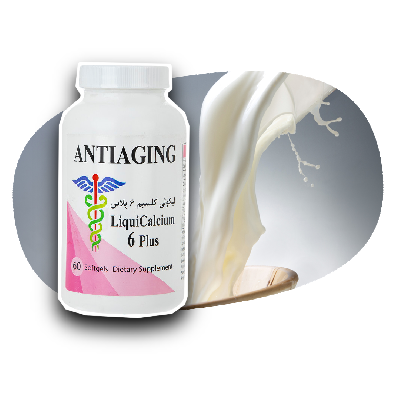 سافت ژل لیکوئی کلسیم 6 پلاس آنتی ایجینگ 60 عدد