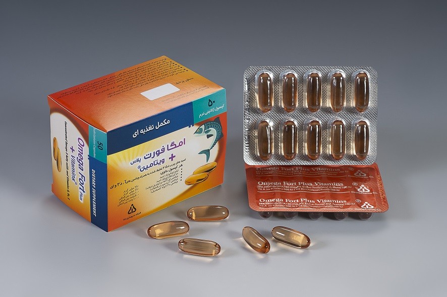 کپسول ژلاتینی امگا فورت پلاس دانا 50 عدد